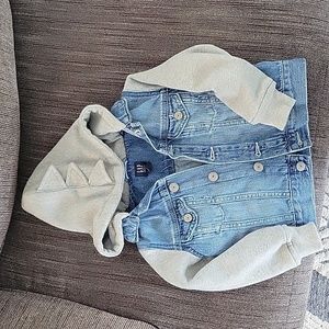 Toddler dino jean jacket